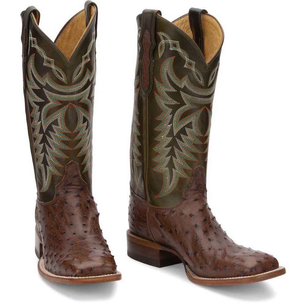 Cheap Justin Cowboy Boots Sale NZ Brown Pascoe Full Quill Mens